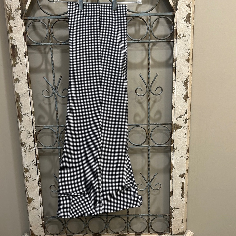 Chico's Black & White Gingham Pants